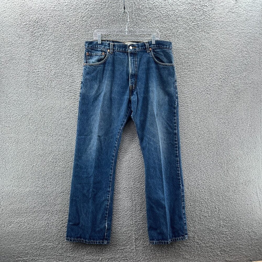 Levis 517 Jeans Mens 38 X 32 Boot Cut Blue Denim Western Cowboy